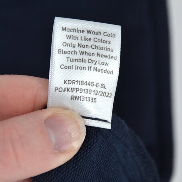 Socialite Cinched Waist V-Neck Sleeveless Midi Dress in Navy Blue Women's S - Picture 6 of 6